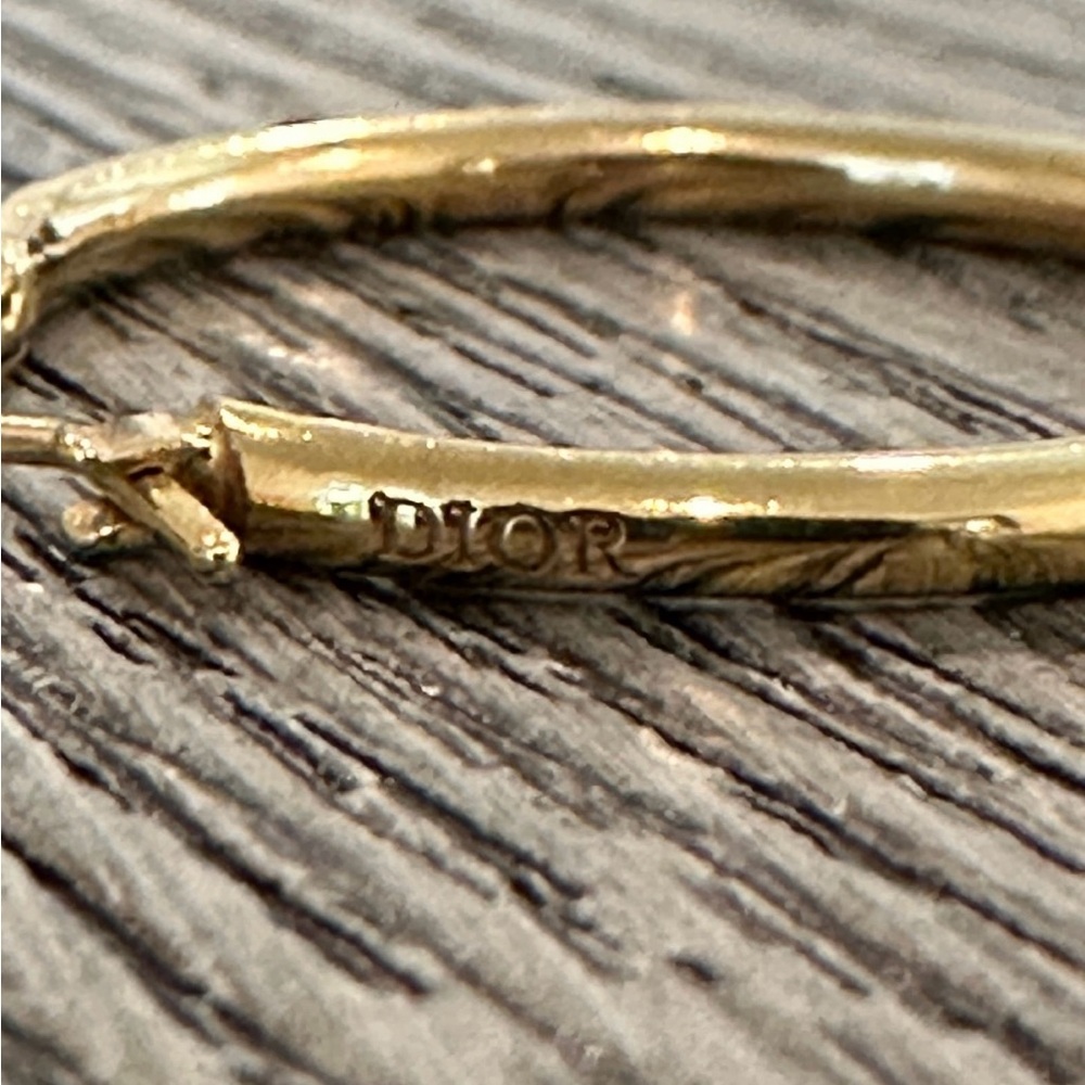 Authentic Dior Hoop Earrings